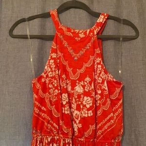 High neck maxi dress